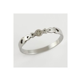 Ok Lüks Çelik Yüzük-Gümüş Rengi