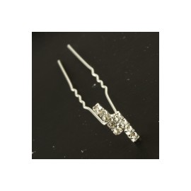 Zikzak Taşlı Firkete-Gümüş Rengi