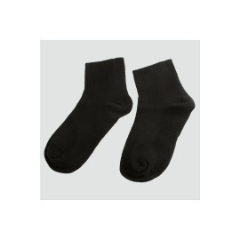 Siyah Renkli Kolej Çorap-Siyah