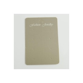 8 Delikli Gri Renkli Küpe Kartı-Gri