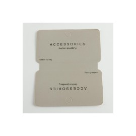 Gri Renkli Lüks Kolye Kartı-Gri