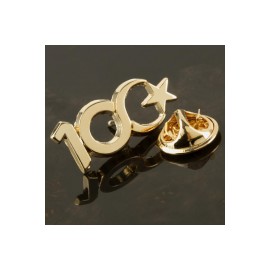 Cumhuriyetin 100. Yılına Özel Yaka Rozet-Sarı