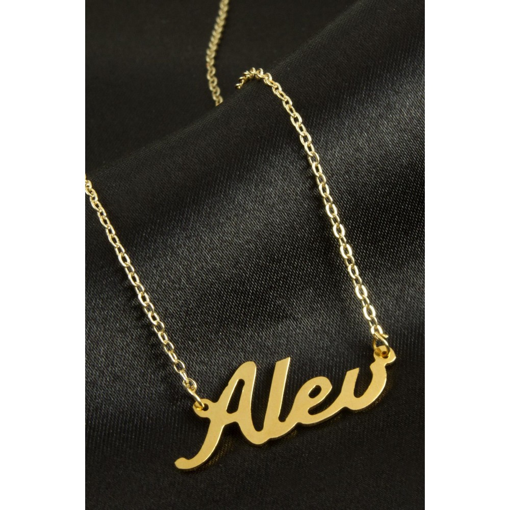 Alev isimli kolye -Sarı