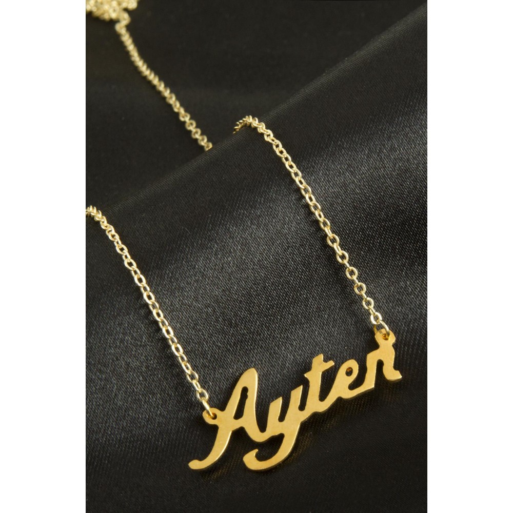Ayten isimli kolye -Sarı