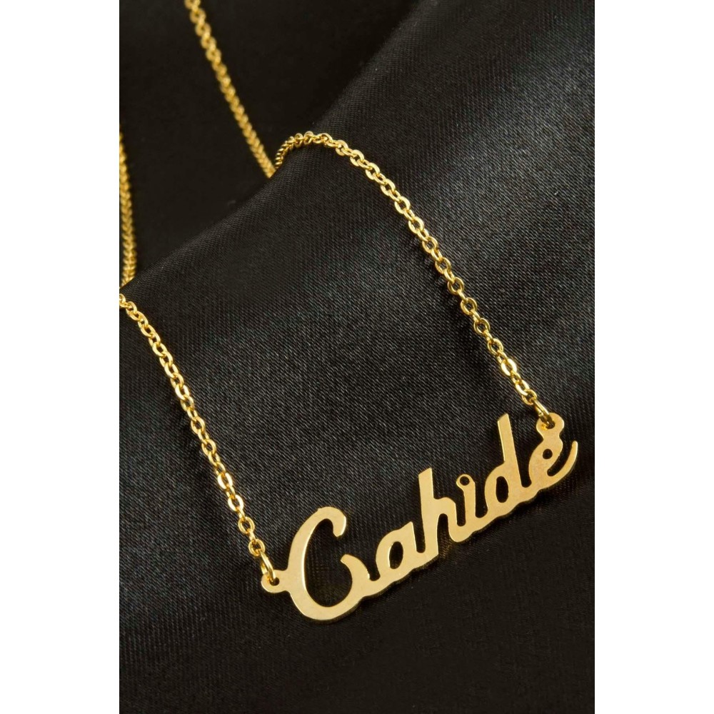 Cahide isimli kolye -Sarı