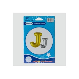 Gümüş Renkli 40X100 Harfli Folyo Balon-J