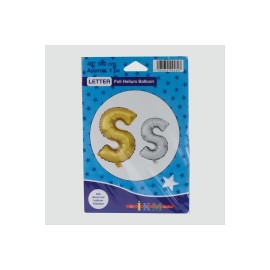Gümüş Renkli 40X100 Harfli Folyo Balon-Ş