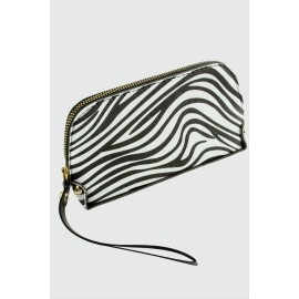 Zepra Dikdörtgen Deri Cüzdan-Beyaz
