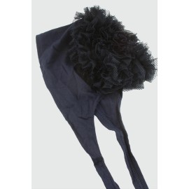 Dikişli Fırfırlı Bone-Lacivert