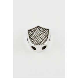 Çizgili Tesbih Ara Aparatı 1 Adet-Gümüş Rengi