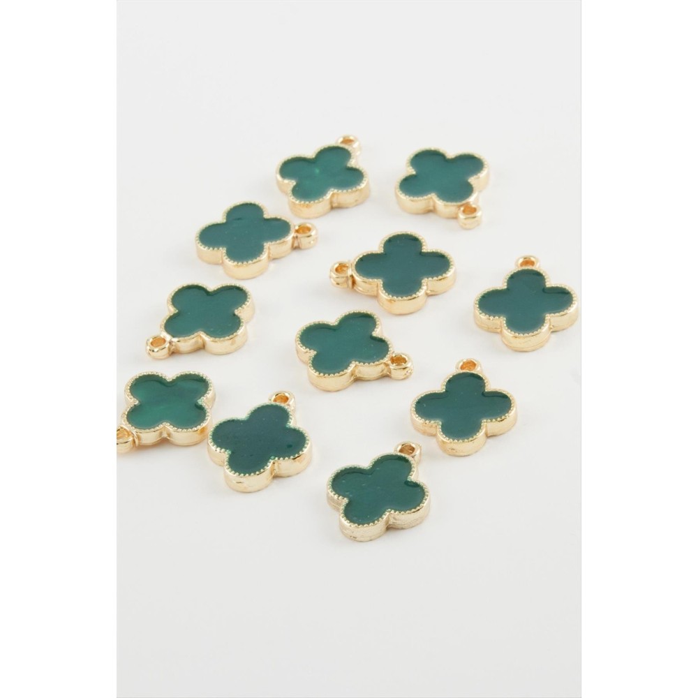 Çiçek Kolye Ucu Aparatı 1 Adet-Yeşil