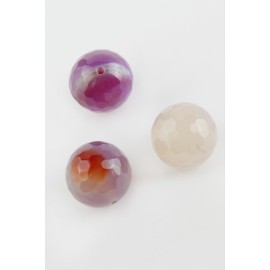 Ametist Doğaltaş Kolye Ucu 2 cm-Mor