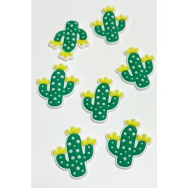 Kaktüs Silikonlu Figür 1 Adet-Yeşil