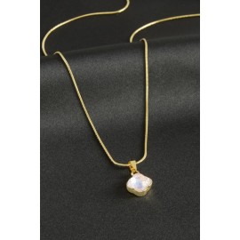 Çiçek Çelik Kolye-Sarı