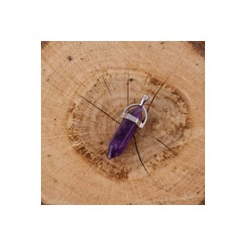 Amatist Point Kolye Ucu-Mor