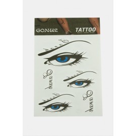 Göz Tattoo Dövme Sticker-Beyaz