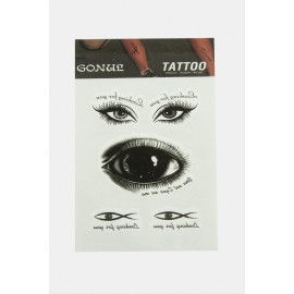 Göz Tattoo Dövme Sticker-Beyaz