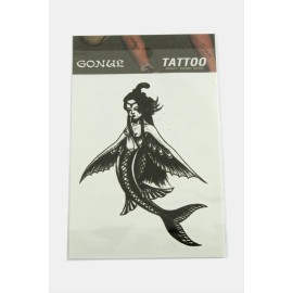 Deniz Kızı Tattoo Dövme Sticker-Beyaz