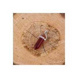 Akik Point Kolye Ucu-Kahverengi