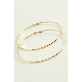 Düz Metal Halka Küpe 9-10 cm-8 cm