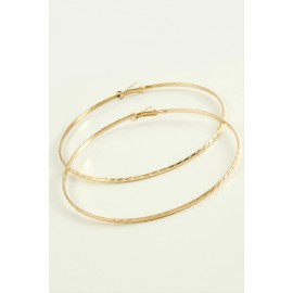 Çizgili Metal Halka Küpe 8-9-10 cm-9 cm