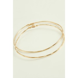 Çizgili Metal Halka Küpe 8-9-10 cm-8 cm