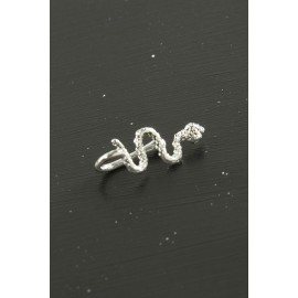 Yılan Tragus Piercing 1 Adet-Gümüş Rengi