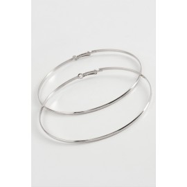 Düz Metal Halka Küpe 8-9-10 cm-9 cm