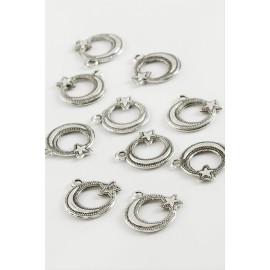 Ay Yıldız Tesbih  Aparatı 50 Gram-Gümüş Rengi