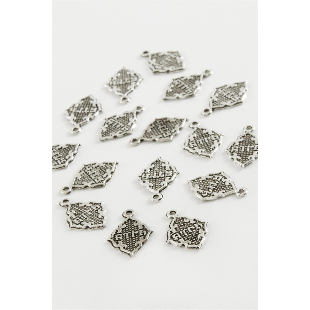 Göktürk Yazılı Tesbih Aparatı 50 Gram-Gümüş Rengi