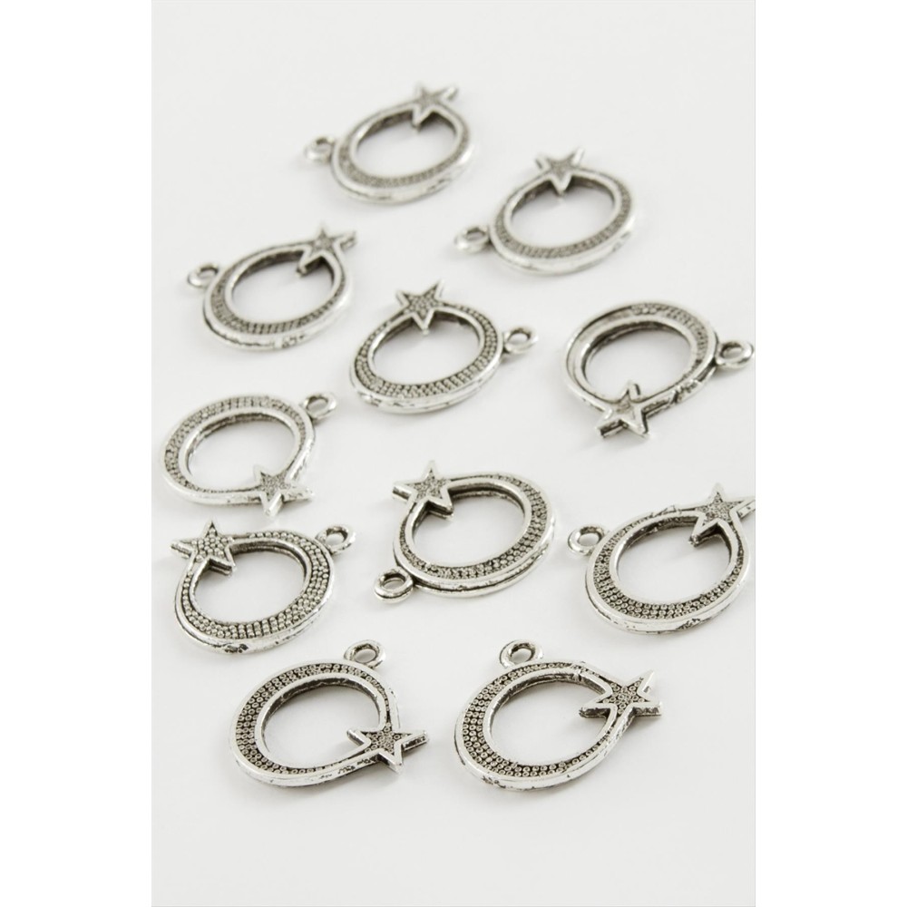 Ay Yıldız Tesbih Aparatı 50 Gram-Gümüş Rengi