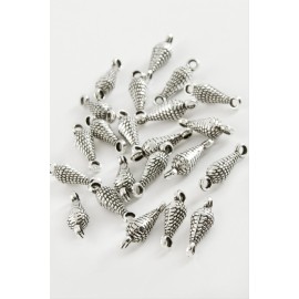 Noktalı Tesbih Püskül Ara Aparatı 50 Gram-Gümüş Rengi