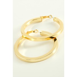 Ezme Halka Küpe 6 cm-Sarı