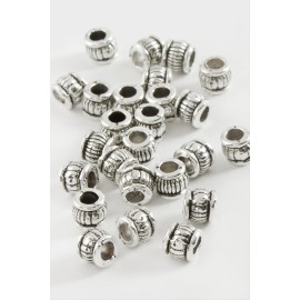 Çizgili Tesbih Ara Aparatı 50 Gram-Gümüş Rengi