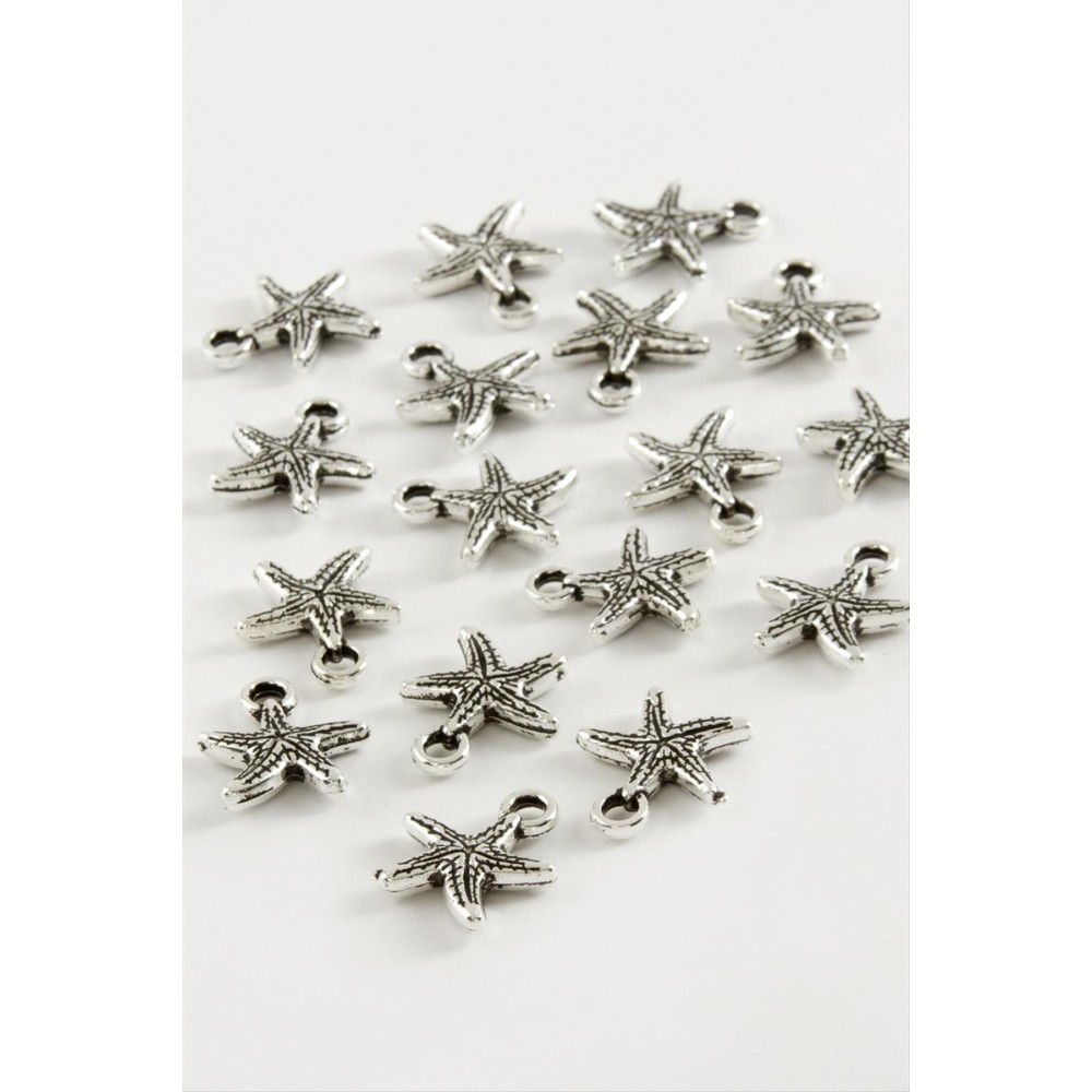 Deniz Yıldızı Tesbih Püskül Aparatı 50 Gram-Gümüş Rengi