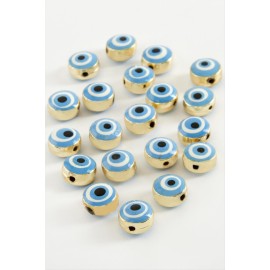 Nazar Mineli Bileklik ve Kolye Ucu Aparatı 1 Adet-Beyaz