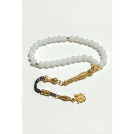 Ceyt Taşı Tesbih 8 mm-Beyaz