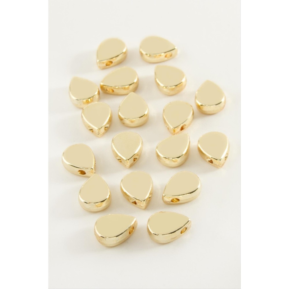 Kalp Metal Bileklik ve Kolye Ucu Aparatı 1 Adet-Sarı