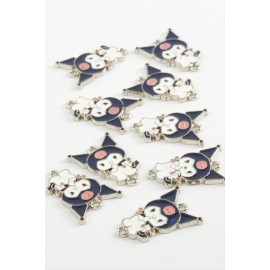 Çzgflm Çift Kulplu Mineli Bileklik ve Kolye Ucu Aparatı 1 Adet-Mor