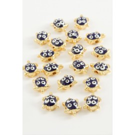 Kaplumbağa Mineli Bileklik ve Kolye Ucu Aparatı 1 Adet-Açık Mavi