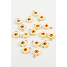 Çiçek Nazar Tek Kulplu Mineli Bileklik ve Kolye Ucu Aparatı 1 Adet-Açık Pembe