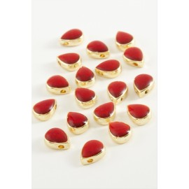 Nazar Mineli Bileklik ve Kolye Ucu Aparatı 1 Adet-Kırmızı