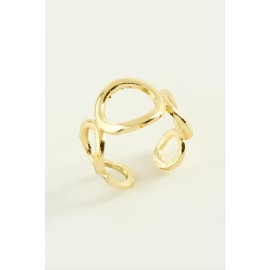 Halka Metal Yüzük-Sarı