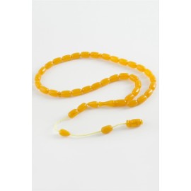 Kapsül Kesim Sıkma Tesbih 8X12 mm-Sarı