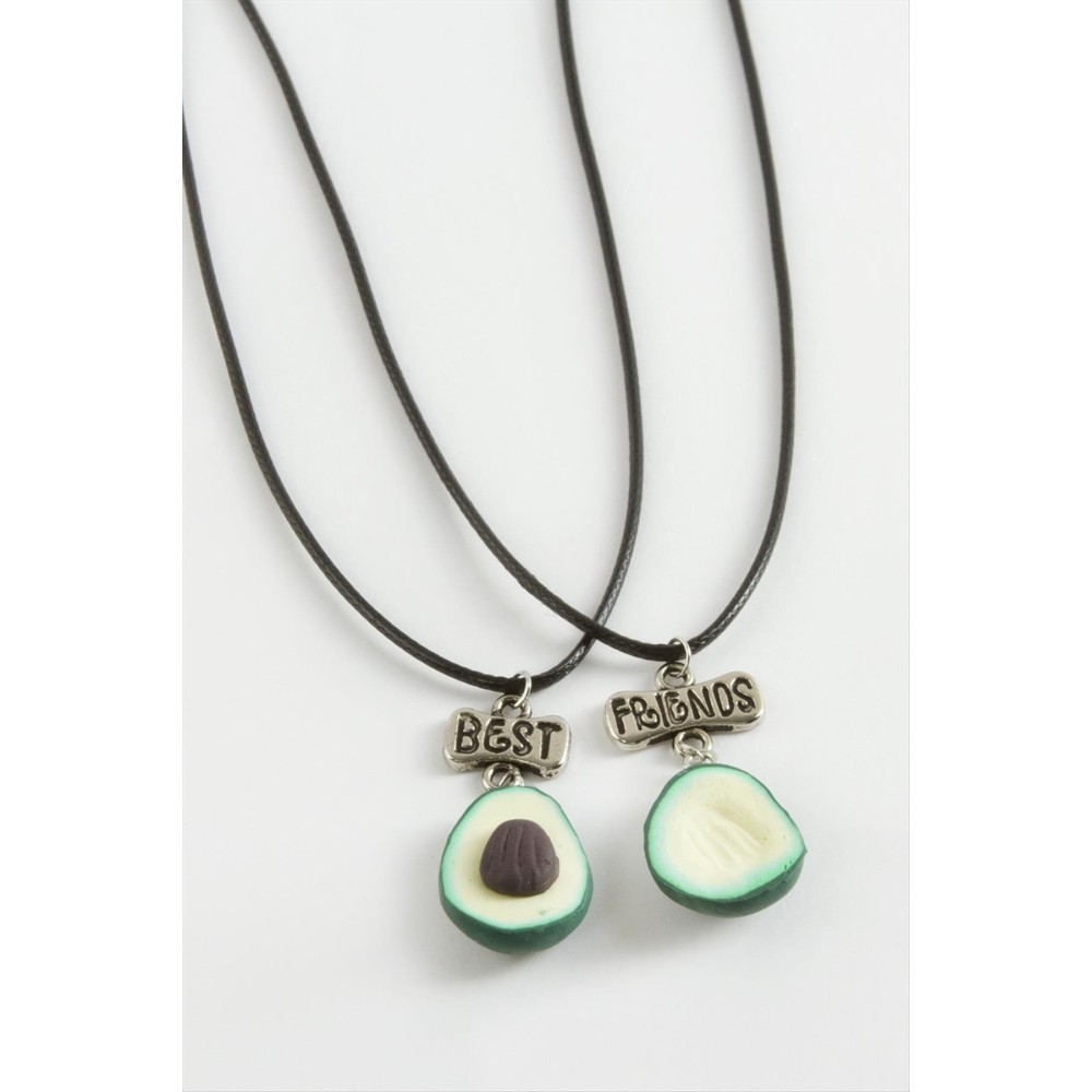 Avokado Arkadaşlık Kolyeleri Çift Kolye-Yeşil