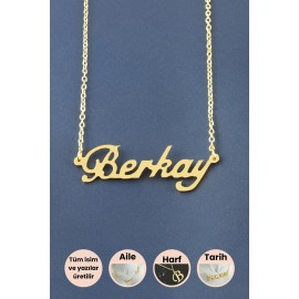 Berkay İsimli Kolye-Sarı
