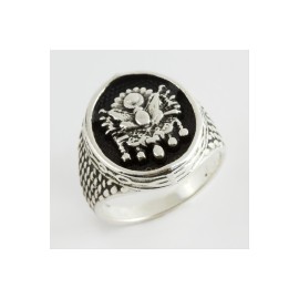 Osmanlı Metal Erkek Yüzük-Gümüş Rengi