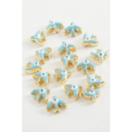 Anka Kuşu Mineli Bileklik ve Kolye Ucu Aparatı 1 Adet-Mavi