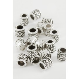 Çiçek Desenli Tesbih Ara Aparatı 50 Gram-Gümüş Rengi