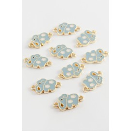 Fil Mineli Çift Kulplu Aparat 1 Adet-Açık Mavi